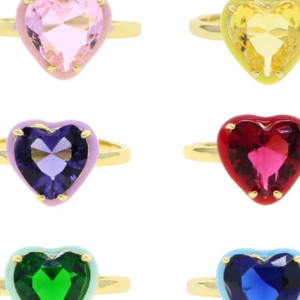 Heart ring metal for girls